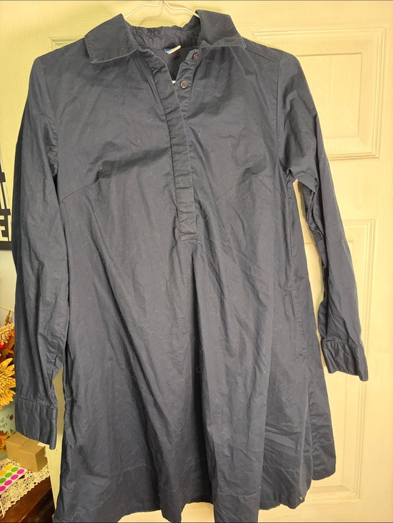 Old Navy Dresses & Skirts - Old Navy Dark Navy Button-Front Midi Shirt Dress